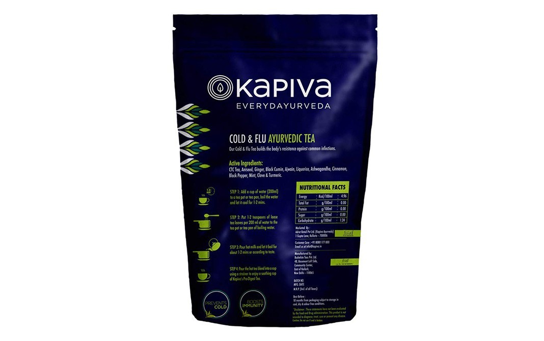 Kapiva Cold & Flu Ayurvedic Tea    Pack  100 grams